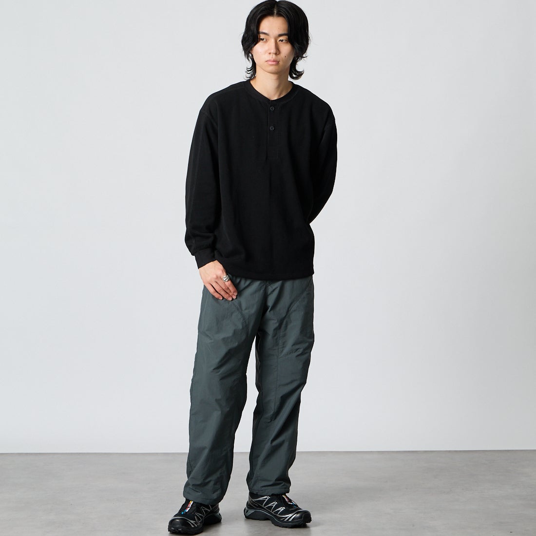 Marmot [マーモット] パーテックスジャンクションライトウォームパンツ [MTFW26UPT057] CHARCOAL &&モデル身長：177cm 着用サイズ：M&&