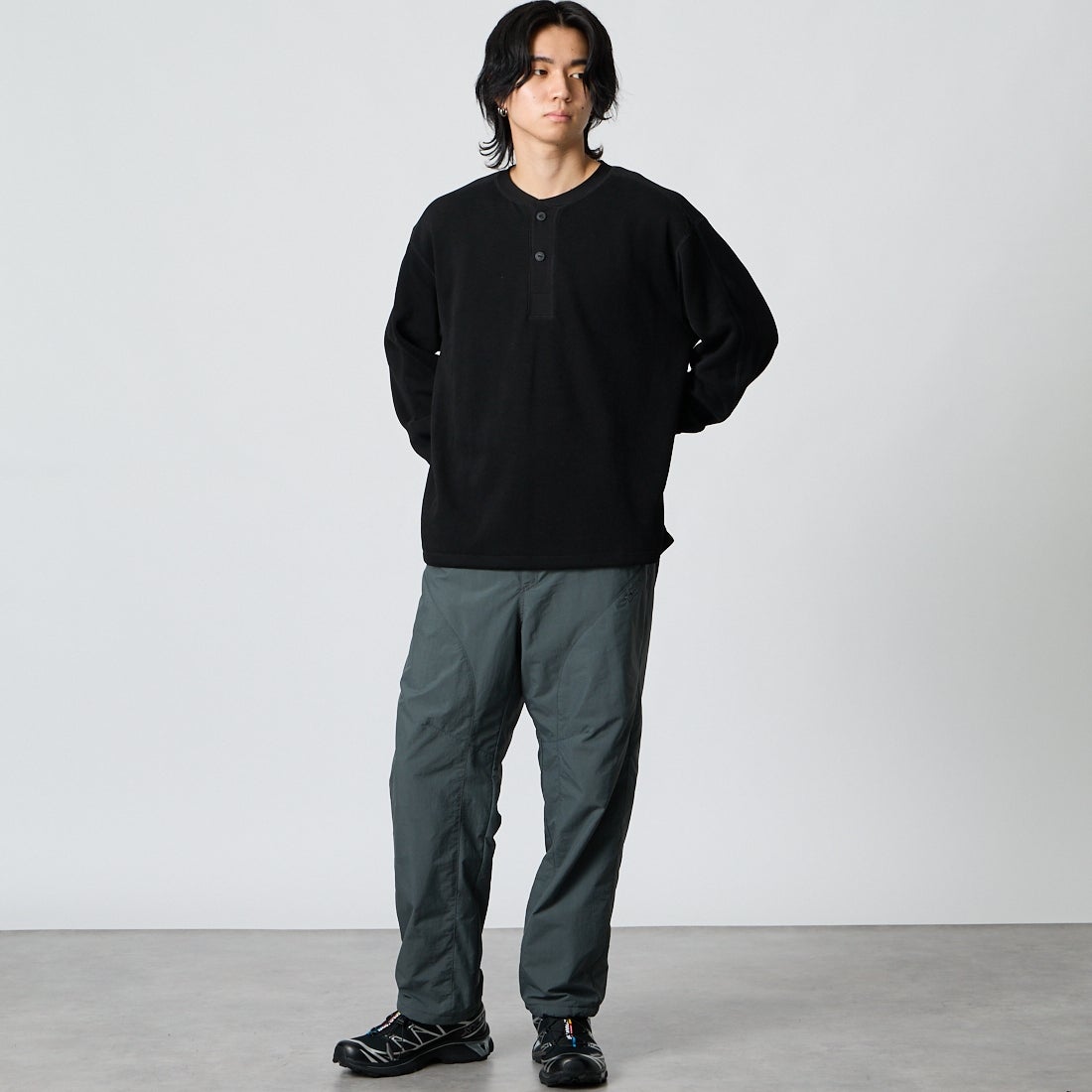 Marmot [マーモット] パーテックスジャンクションライトウォームパンツ [MTFW26UPT057] CHARCOAL &&モデル身長：177cm 着用サイズ：M&&
