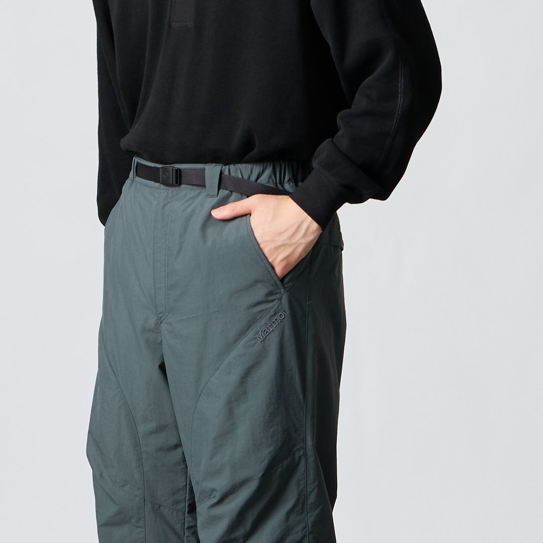 Marmot [マーモット] パーテックスジャンクションライトウォームパンツ [MTFW26UPT057] CHARCOAL &&モデル身長：177cm 着用サイズ：M&&