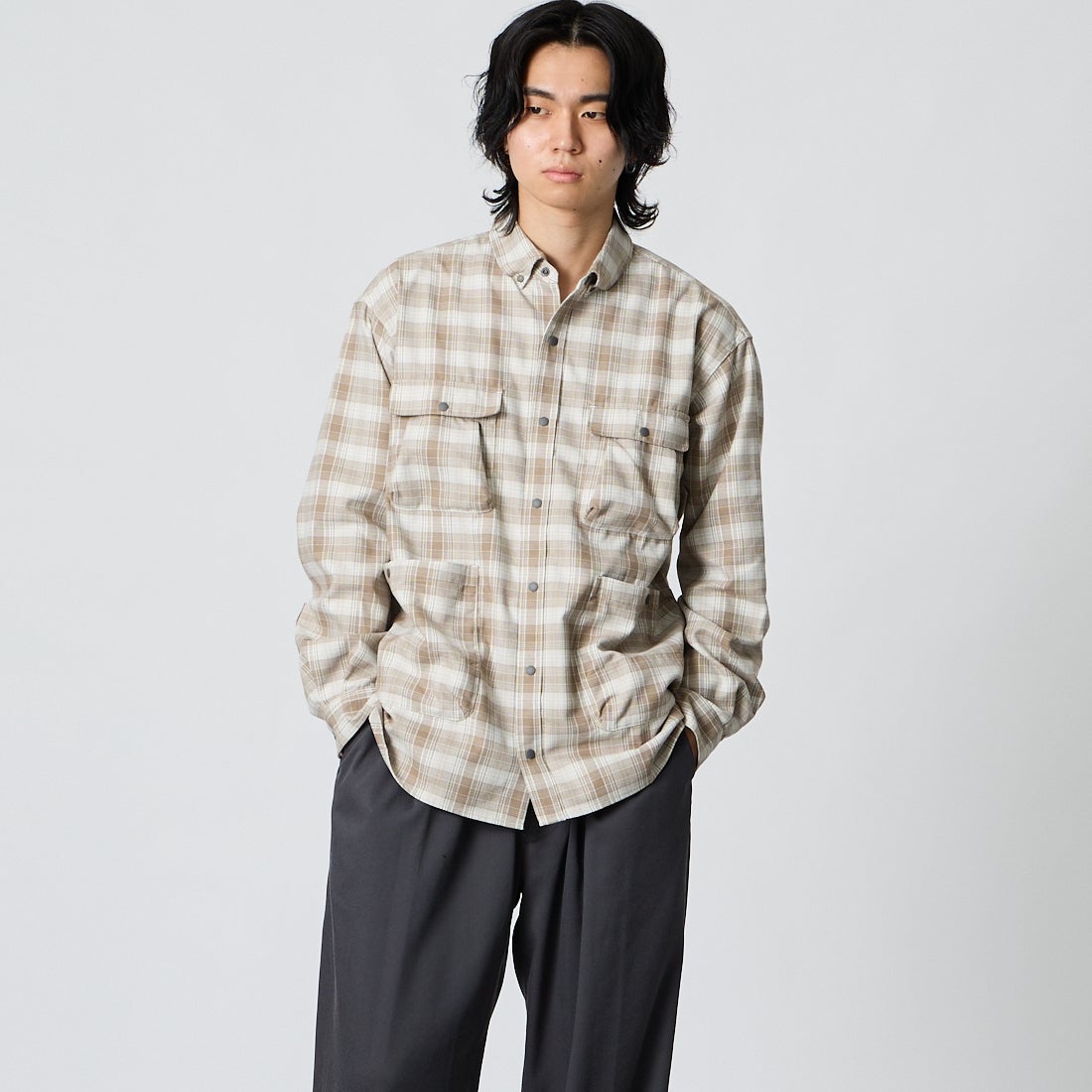 BEG&&モデル身長：177cm 着用サイズ：M&&