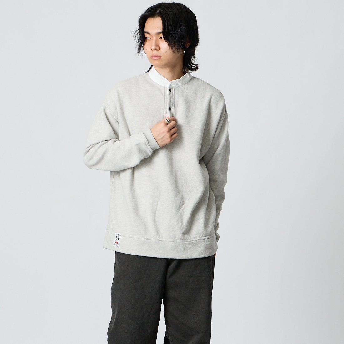 CHUMS [チャムス] ハリケーントップ [CH00-1570] G005 H/GRY &&モデル身長：177cm 着用サイズ：M&&