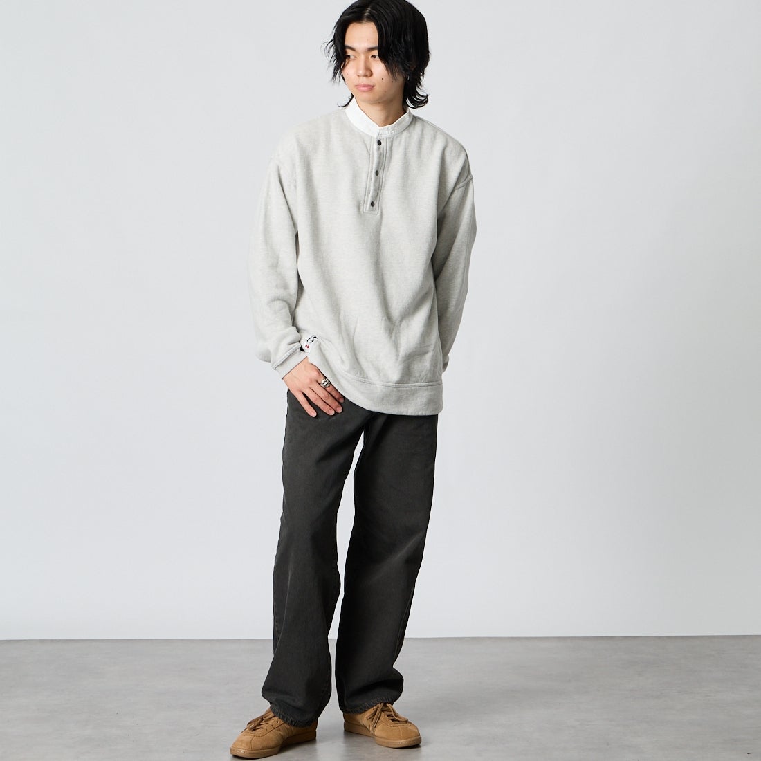 CHUMS [チャムス] ハリケーントップ [CH00-1570] G005 H/GRY &&モデル身長：177cm 着用サイズ：M&&