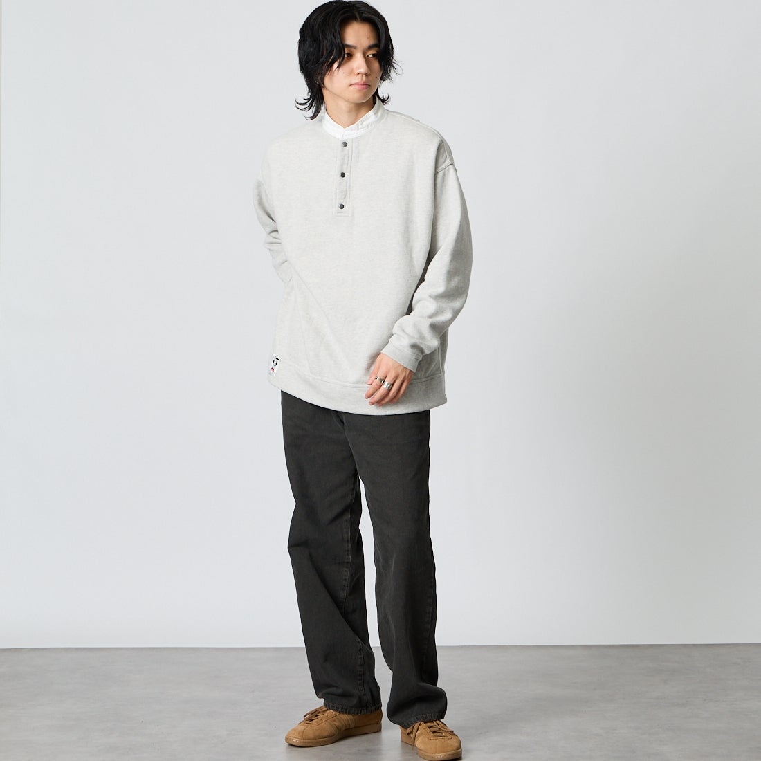 CHUMS [チャムス] ハリケーントップ [CH00-1570] G005 H/GRY &&モデル身長：177cm 着用サイズ：M&&