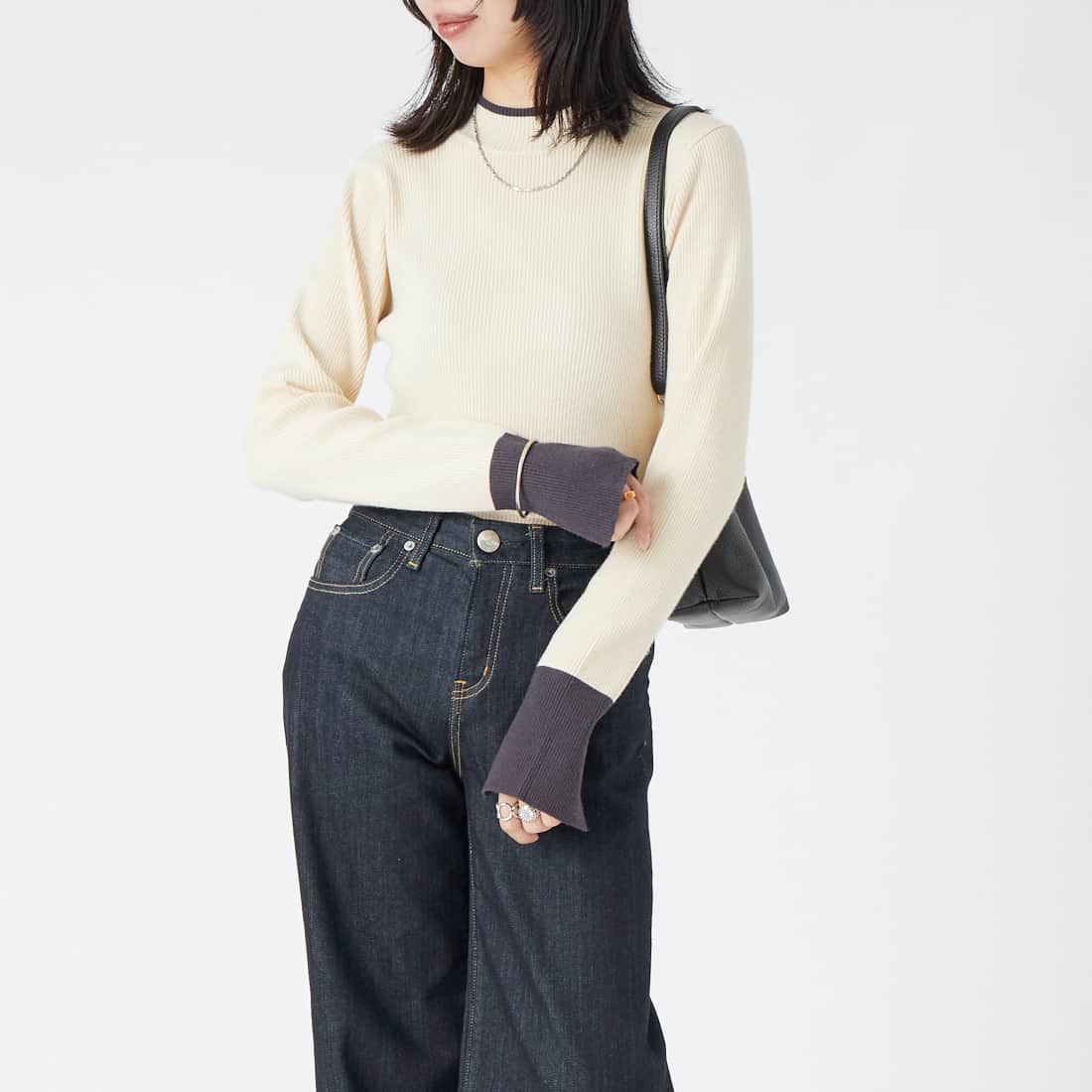 02 OFF/CCL&&モデル身長：162cm 着用サイズ：F&&