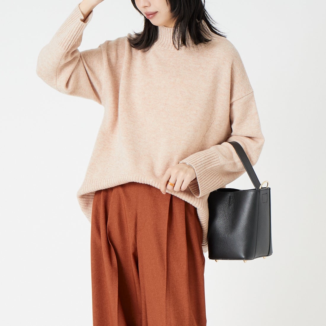 ﾍﾞｰｼﾞｭ&&モデル身長：162cm 着用サイズ：F&&