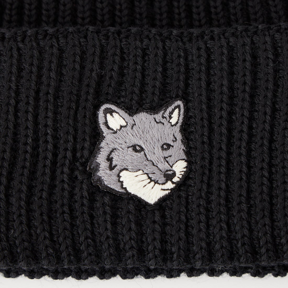 MAISON KITSUNE [メゾン キツネ] フォックスヘッドラージビーニー [PM06112KT1022] P199 BLACK