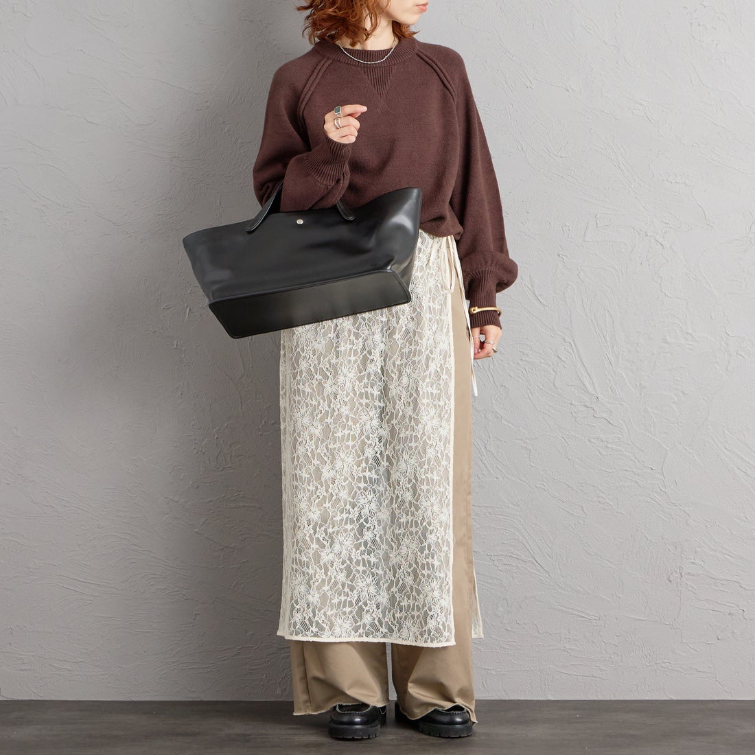 ARTESANOS [アルテサノス] ポーチ付レザートートバッグ [EX-3725-LE] NEGRO