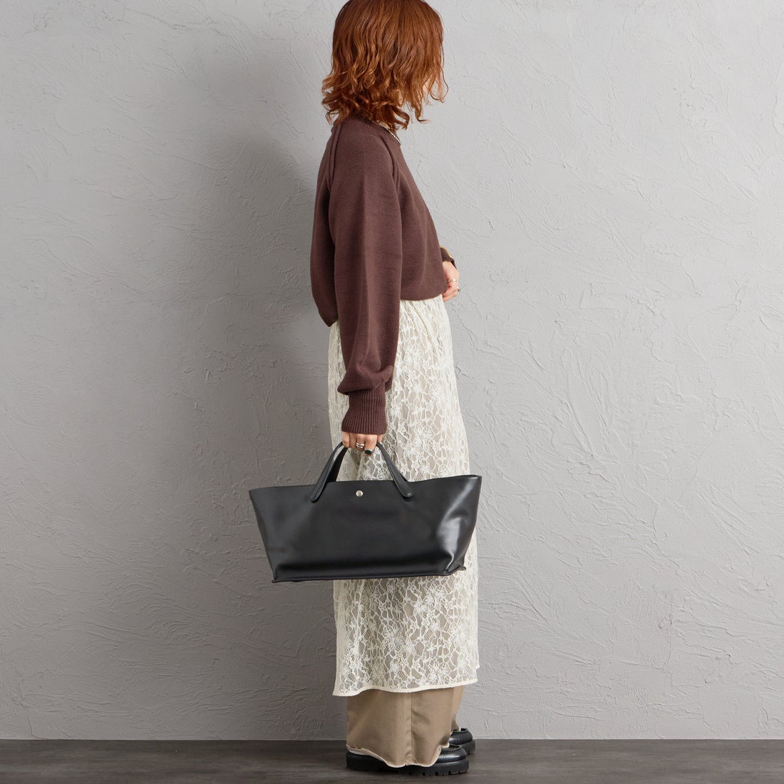 ARTESANOS [アルテサノス] ポーチ付レザートートバッグ [EX-3725-LE] NEGRO