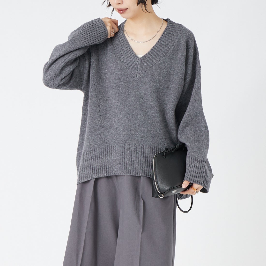 ﾁｬｺｰﾙ&&モデル身長：162cm 着用サイズ：F&&