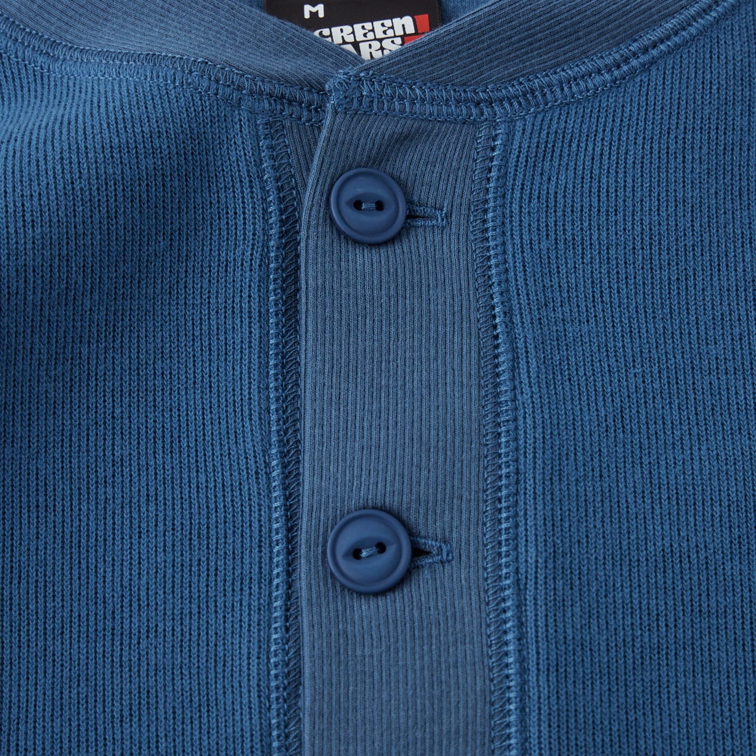 SCREEN STARS [スクリーンスターズ] 別注 スウェットライクヘンリーネックニット [2623-SB32-JF] BLUE