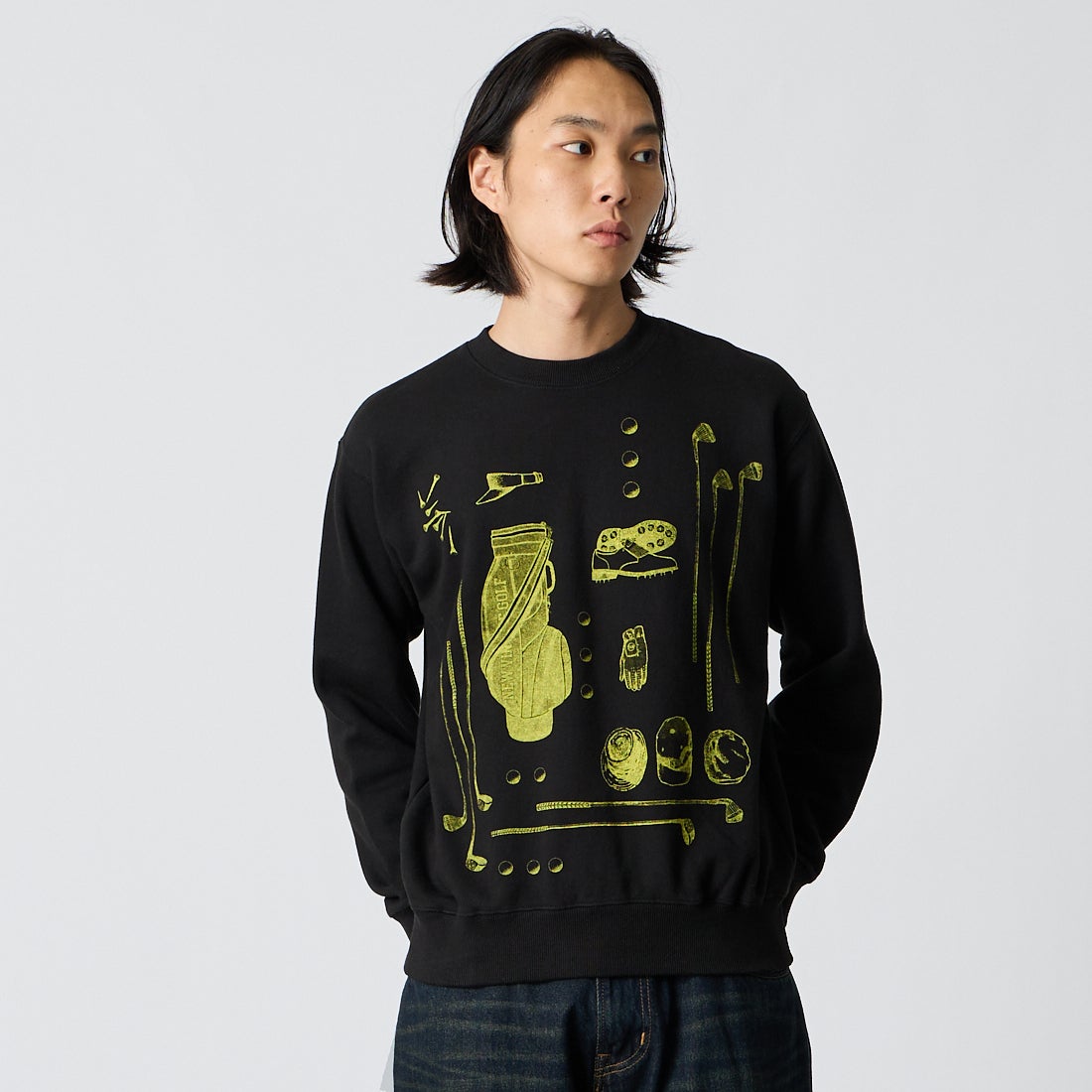 NEW VINTAGE GOLF [ニュービンテージゴルフ] 別注 プリントクルー