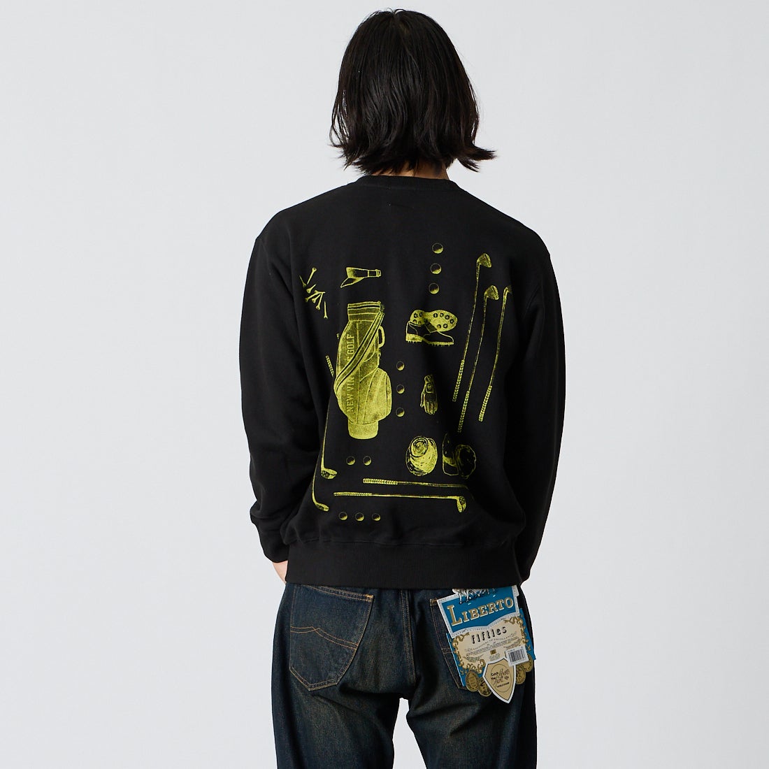 new vintage golf ニューヴィンテージゴルフ　スウェット NEW VINTAGE GOLF [ニュービンテージゴルフ] 別注 プリントクルー