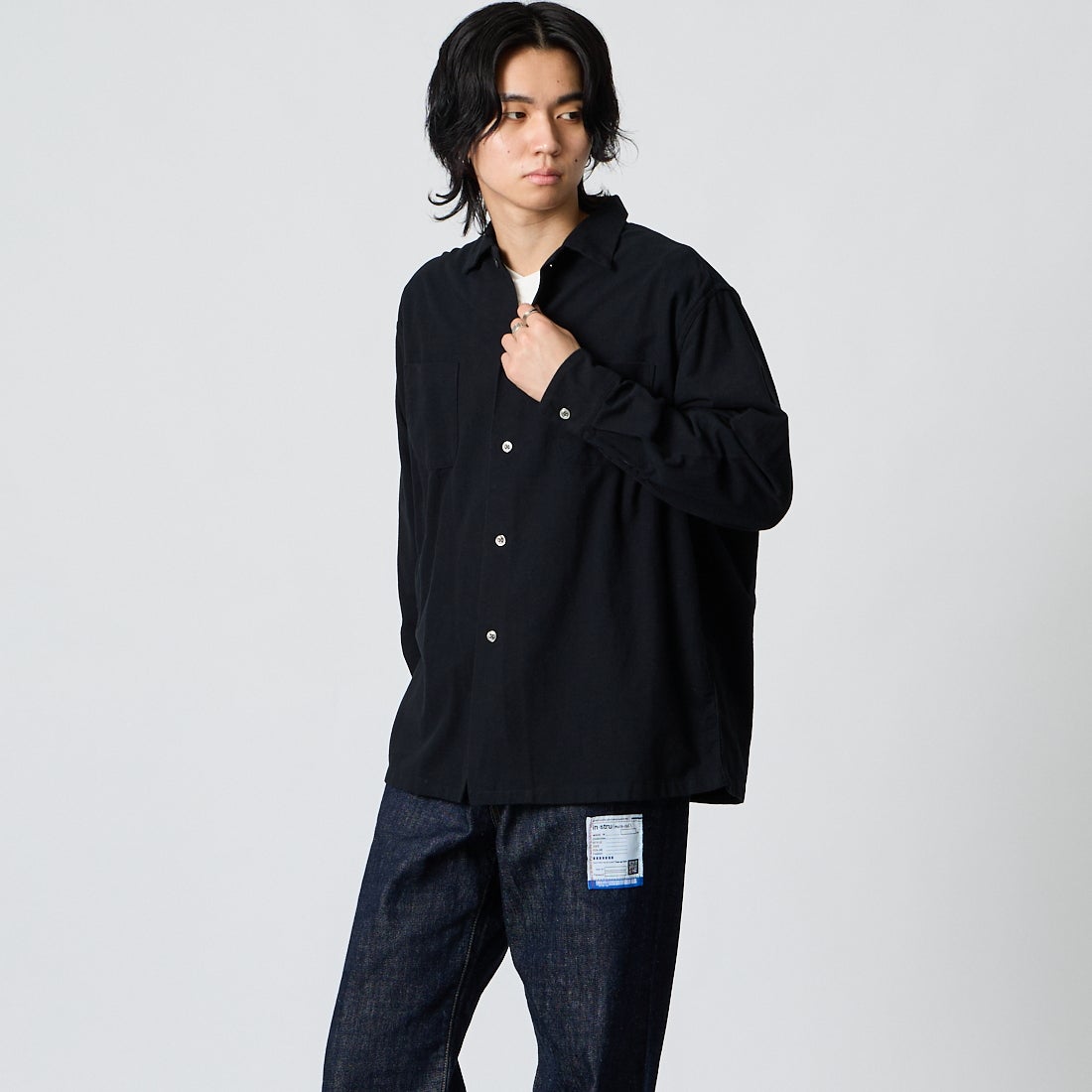 BLACK SOLI&&モデル身長：177cm 着用サイズ：M&&