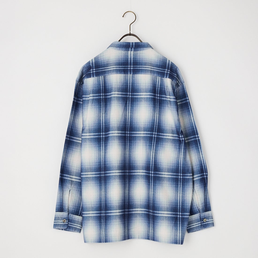 DAN RIVER [ダンリバー] 別注 プリントネルダブルポケットボックスシャツ [DR26F002-JF] BLUE CHK
