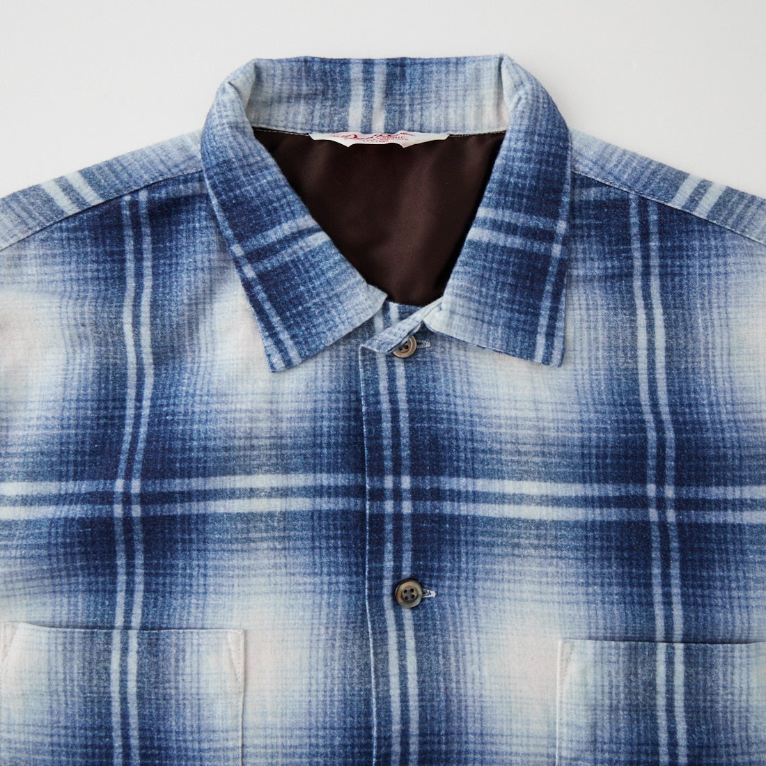 DAN RIVER [ダンリバー] 別注 プリントネルダブルポケットボックスシャツ [DR26F002-JF] BLUE CHK