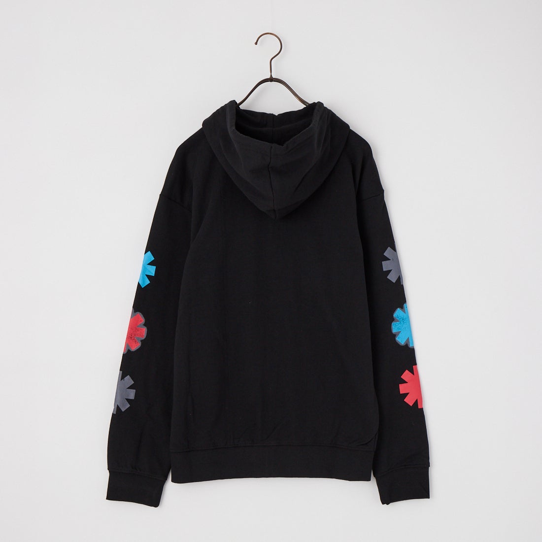 MUSIC TEE [ミュージックティー] R.H.C.P ショックロゴフルジップパーカー [SHOCK-LOGO] BLACK