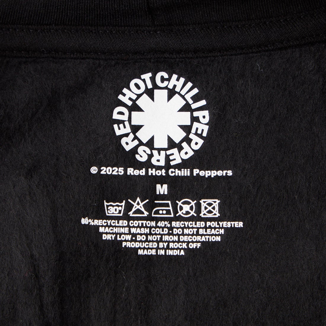 MUSIC TEE [ミュージックティー] R.H.C.P ショックロゴフルジップパーカー [SHOCK-LOGO] BLACK