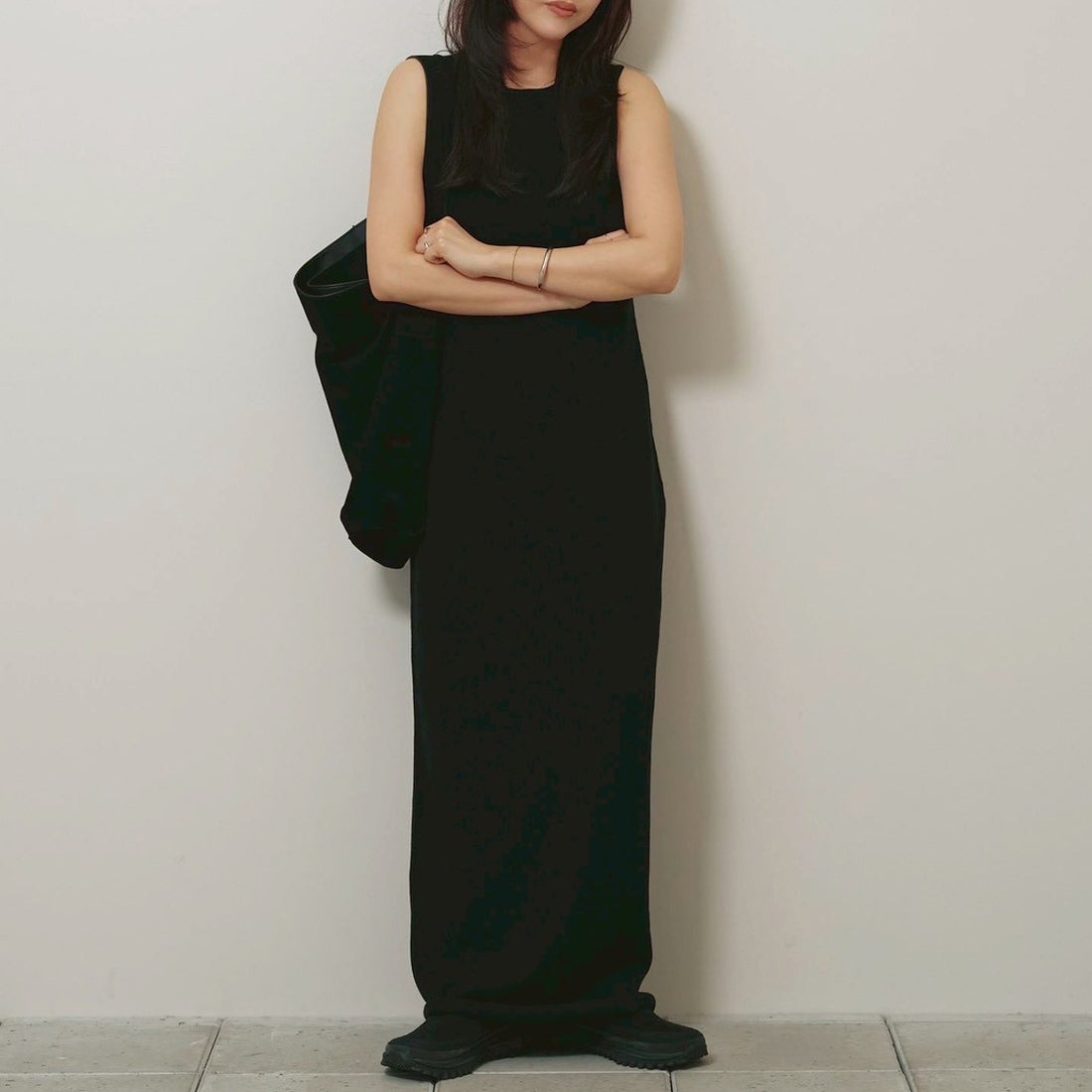 TODAYFUL [トゥデイフル] COTTONWOOL PENCIL  DRESS [12620301] BLK