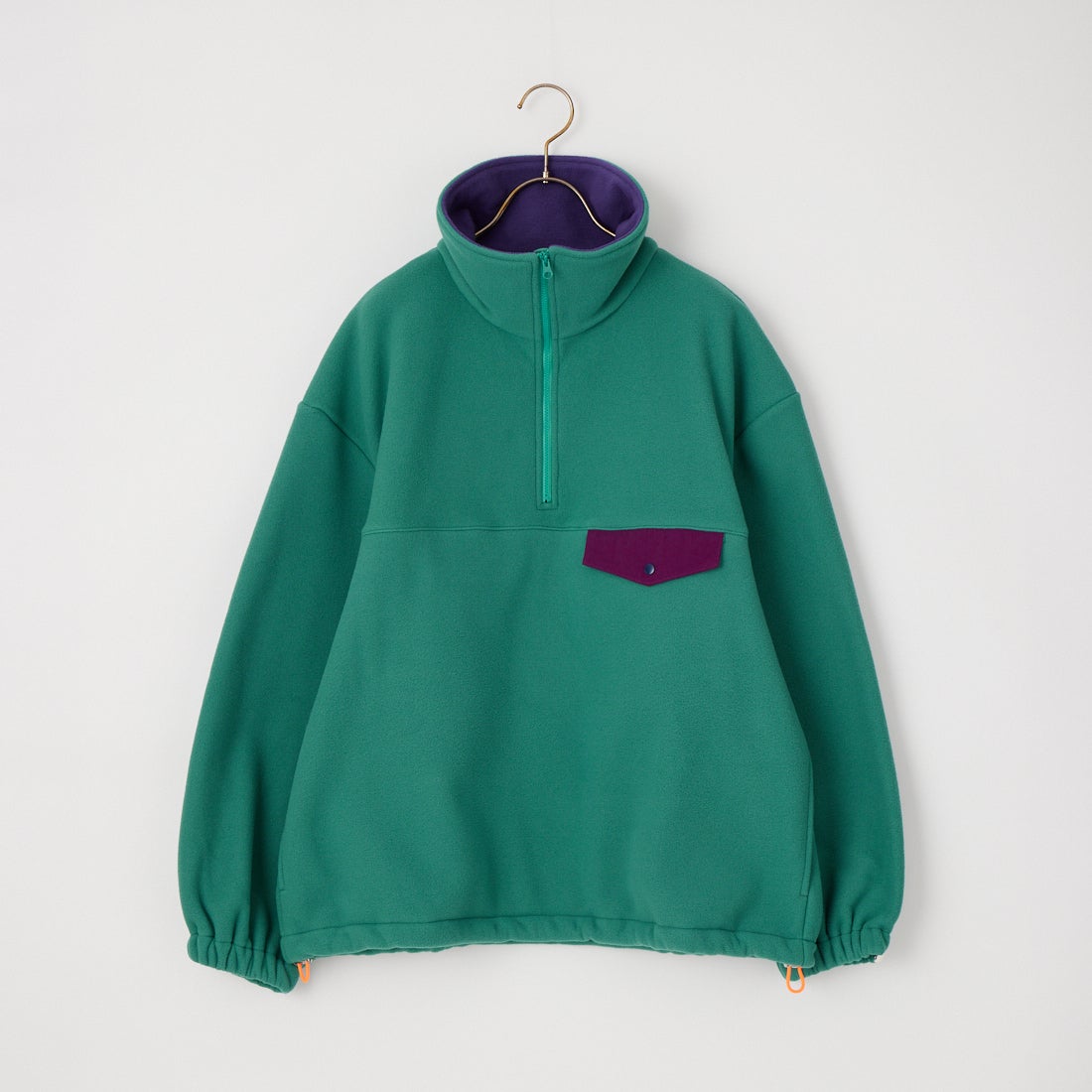 Oblada [オブラダ] フリースハーフジップトップス [F2610CU09] GREEN/PURP
