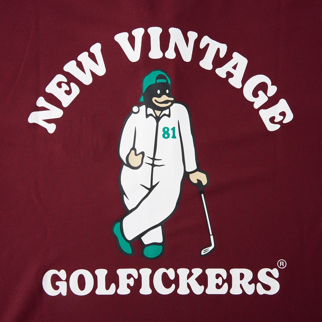 NEW VINTAGE GOLF [ニュービンテージゴルフ] 別注 NVG×GOLFICKERS ポロシャツ [GFK-0624-JF]  BURGUNDY