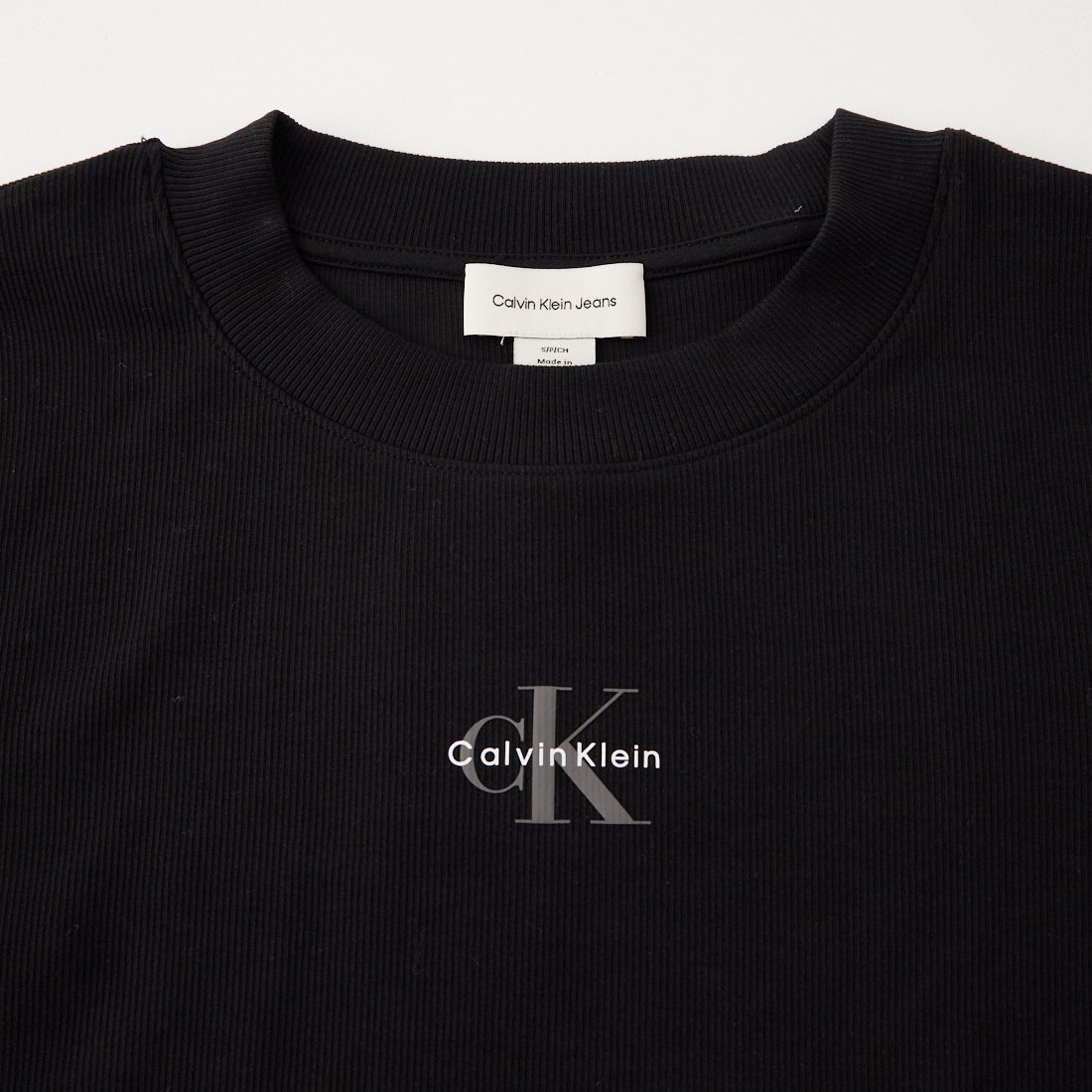 Calvin Klein [カルバンクライン] ロングスリーブモノグラムベビーTシャツ [47A803G] UB1