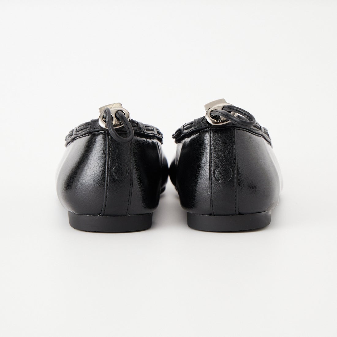 PAES [ペイズ] レザーストリングフラットシューズ [LEATHER-STRING-FLAT] BLACK