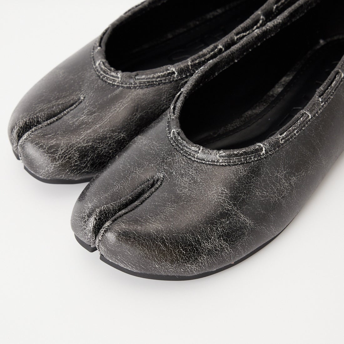 PAES [ペイズ] レザーストリングフラットシューズ [LEATHER-STRING-FLAT] VINT.BLACK