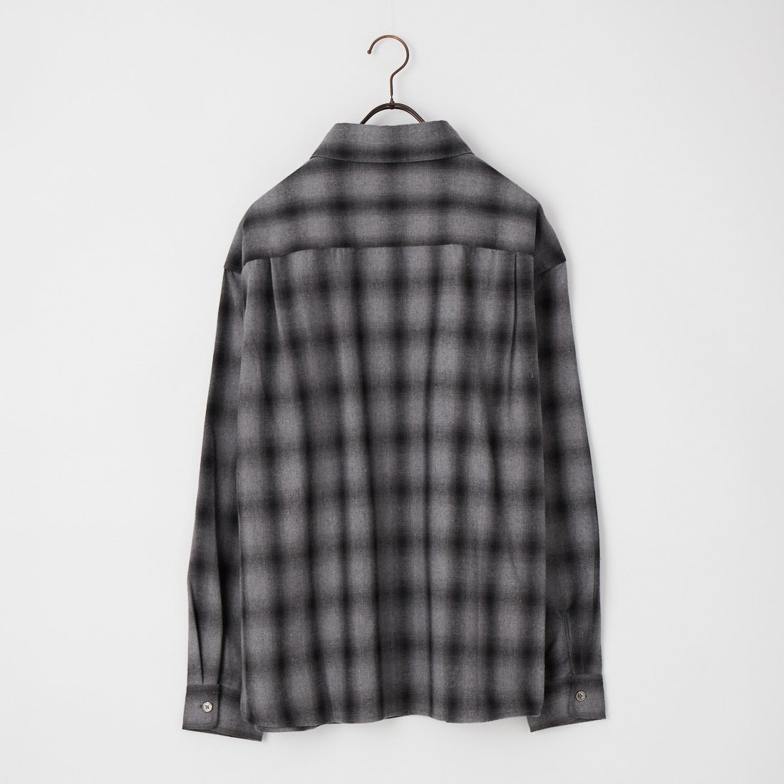 HELLO CALIF [ハローカリフ] オンブレチェックシャツ [TH-4168] CHARCOAL