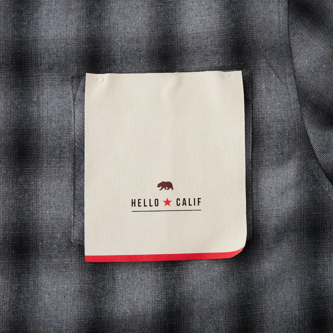 HELLO CALIF [ハローカリフ] オンブレチェックシャツ [TH-4168] CHARCOAL
