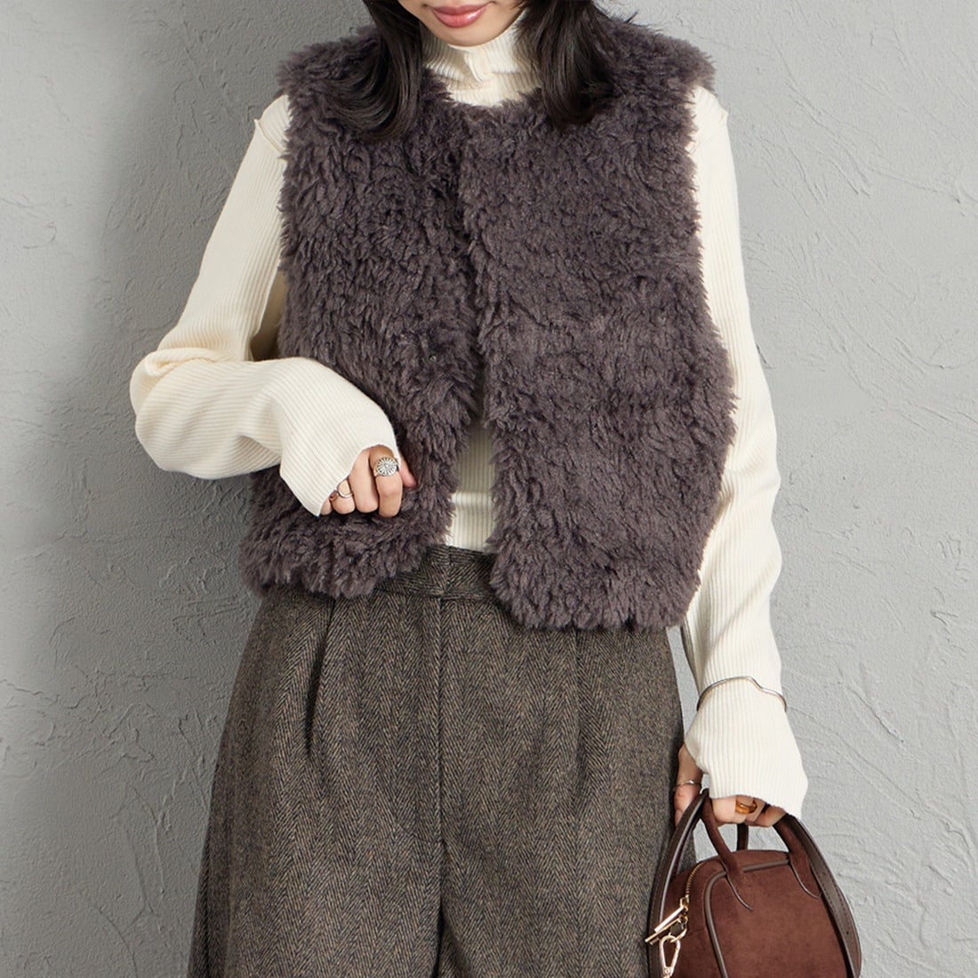 DK.GREY&&モデル身長：162cm 着用サイズ：36&&