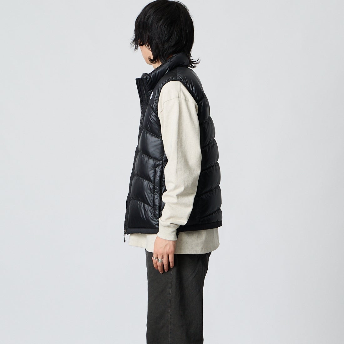 THE NORTH FACE [ザ ノースフェイス] アコンカグアベスト [ND92452] K &&モデル身長：177cm 着用サイズ：M&&