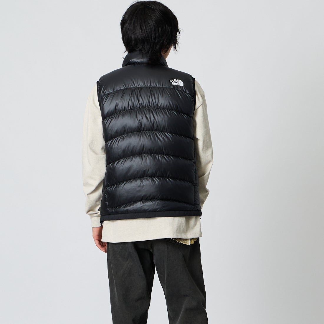 THE NORTH FACE [ザ ノースフェイス] アコンカグアベスト [ND92452] K &&モデル身長：177cm 着用サイズ：M&&