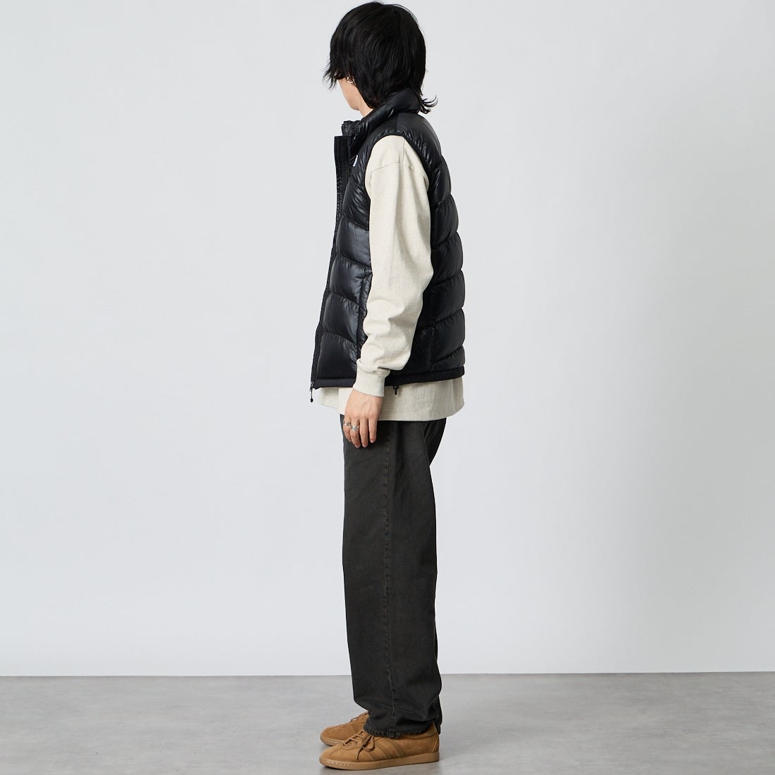 THE NORTH FACE [ザ ノースフェイス] アコンカグアベスト [ND92452] K &&モデル身長：177cm 着用サイズ：M&&