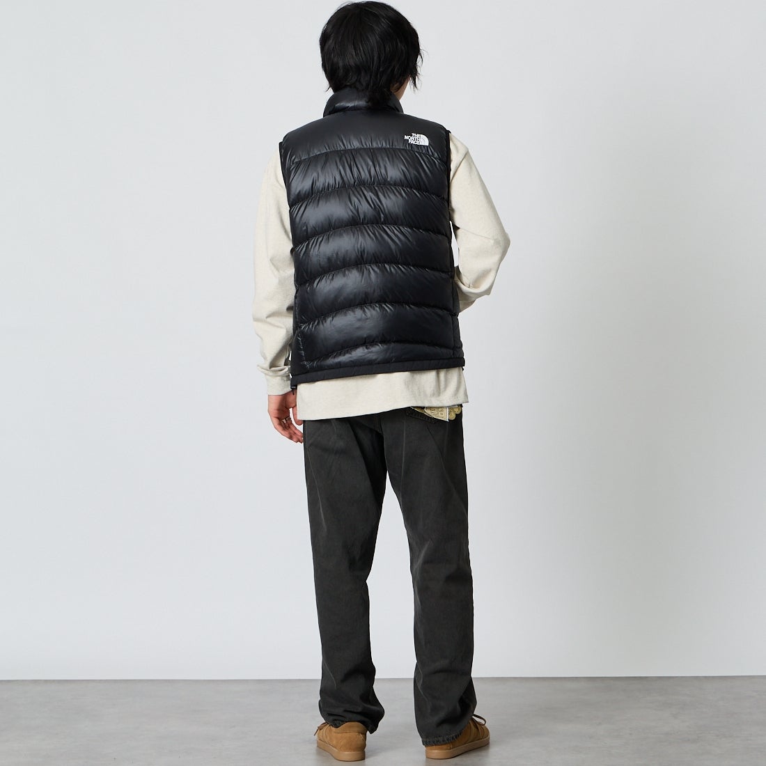 THE NORTH FACE [ザ ノースフェイス] アコンカグアベスト [ND92452] K &&モデル身長：177cm 着用サイズ：M&&