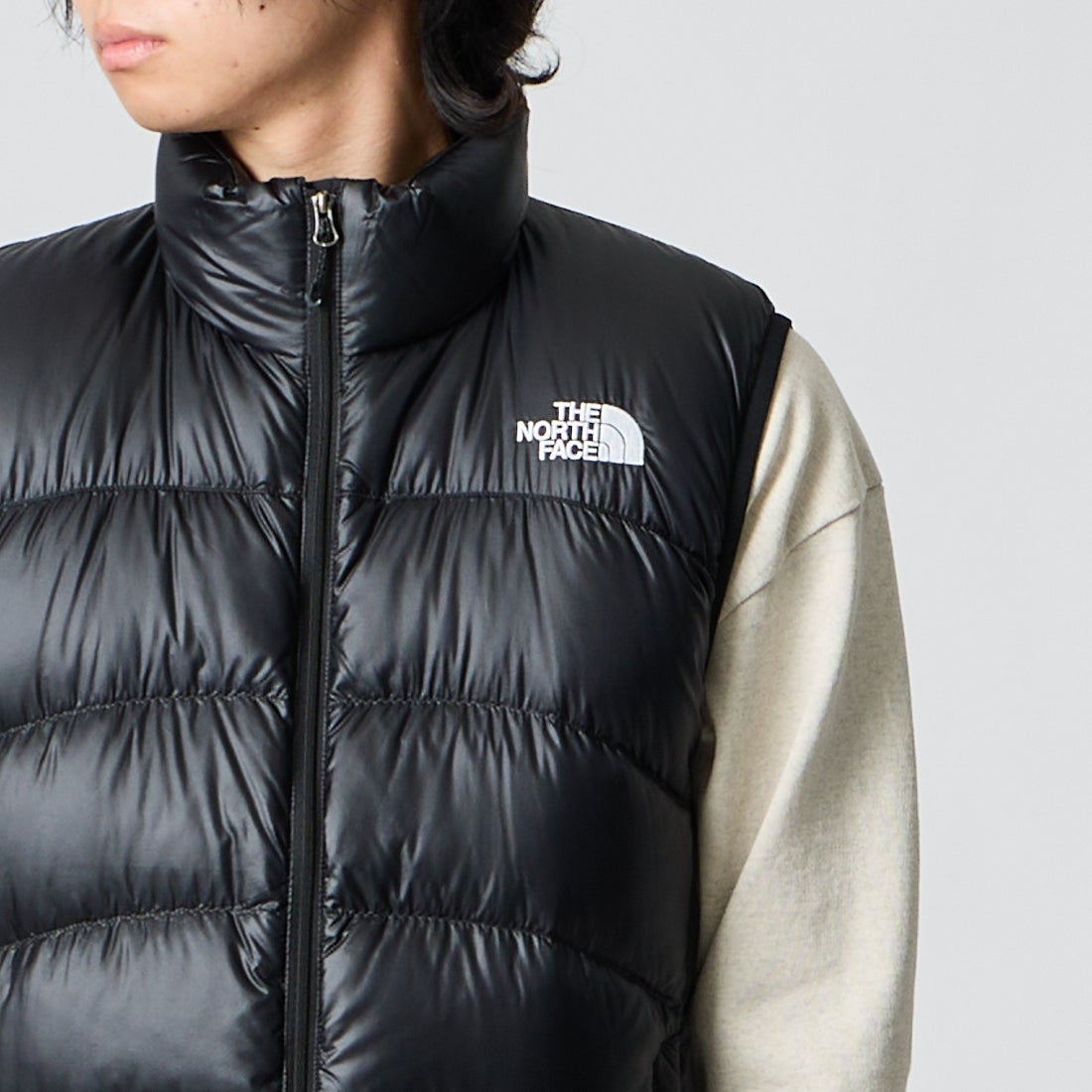 THE NORTH FACE [ザ ノースフェイス] アコンカグアベスト [ND92452] K &&モデル身長：177cm 着用サイズ：M&&