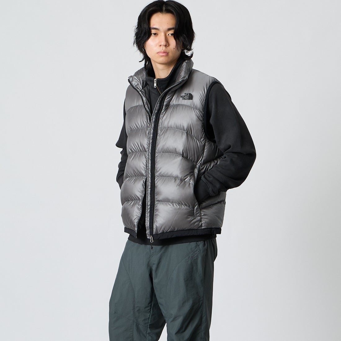 THE NORTH FACE [ザ ノースフェイス] アコンカグアベスト [ND92452] SP &&モデル身長：177cm 着用サイズ：M&&