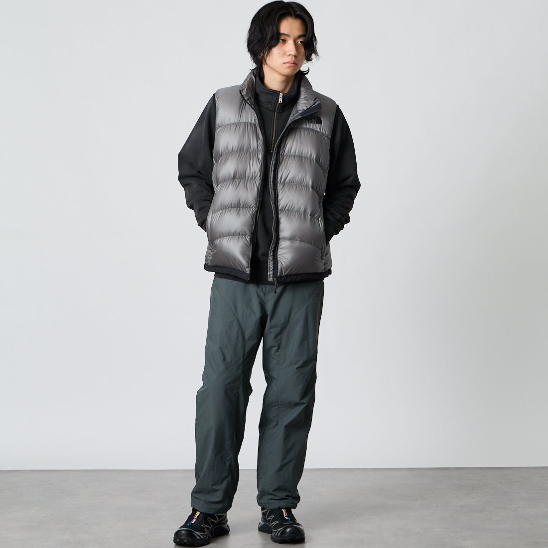 THE NORTH FACE [ザ ノースフェイス] アコンカグアベスト [ND92452] SP &&モデル身長：177cm 着用サイズ：M&&