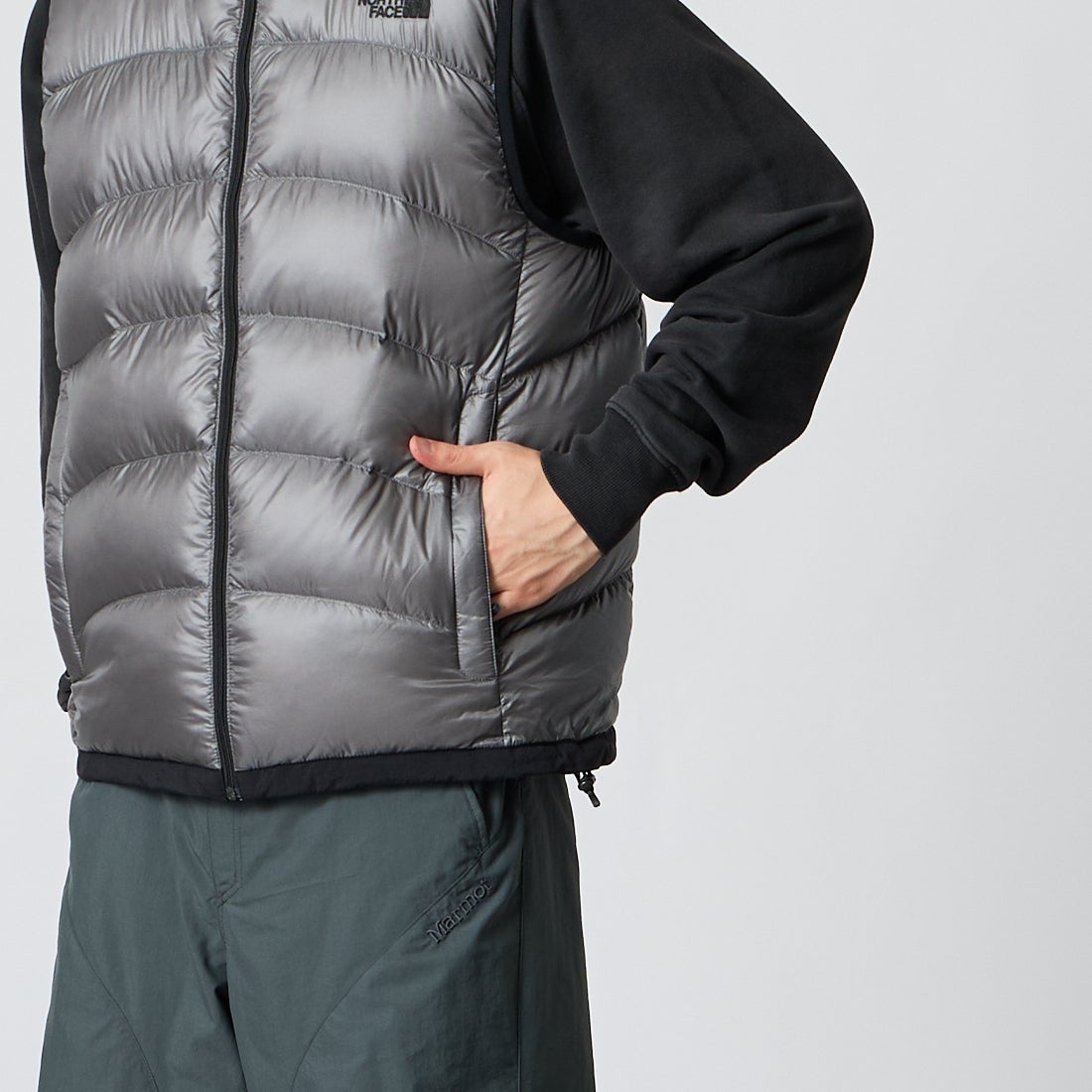 THE NORTH FACE [ザ ノースフェイス] アコンカグアベスト [ND92452] SP &&モデル身長：177cm 着用サイズ：M&&