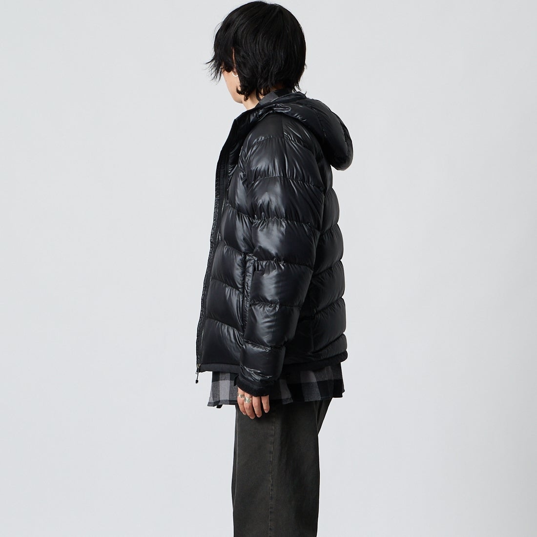 THE NORTH FACE [ザ ノースフェイス] アコンカグアフーディ [ND92554] K &&モデル身長：177cm 着用サイズ：M&&