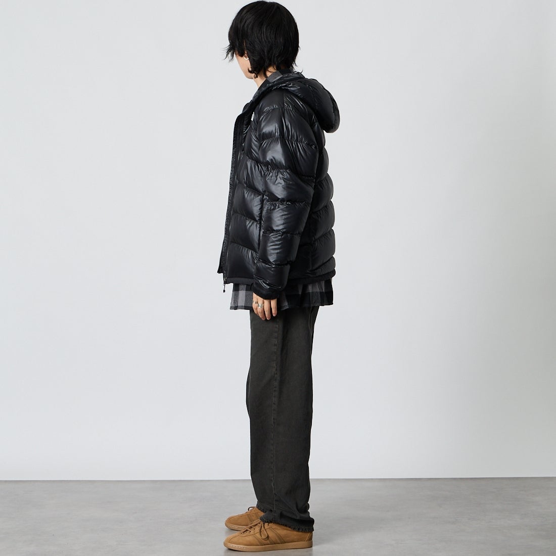 THE NORTH FACE [ザ ノースフェイス] アコンカグアフーディ [ND92554] K &&モデル身長：177cm 着用サイズ：M&&