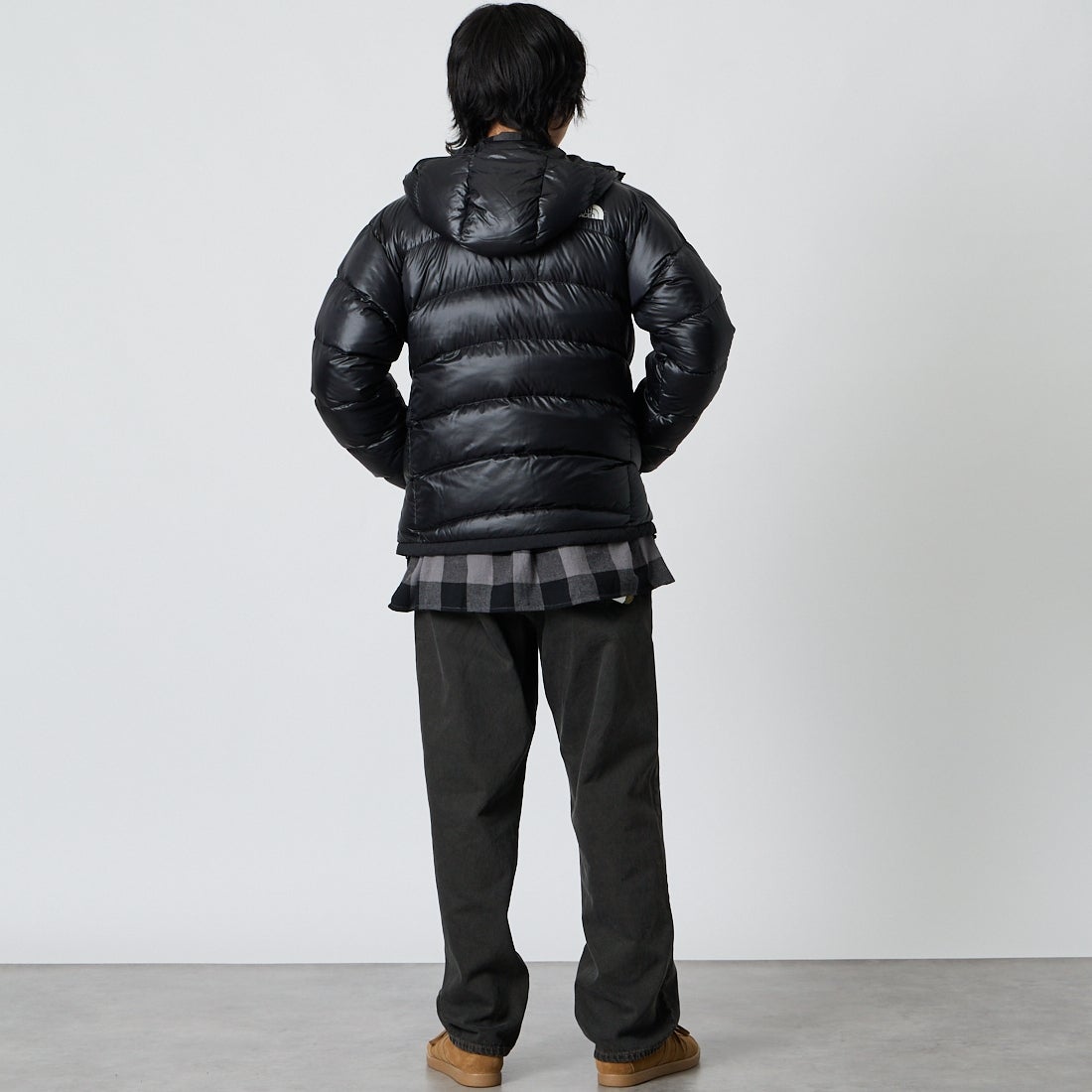 THE NORTH FACE [ザ ノースフェイス] アコンカグアフーディ [ND92554] K &&モデル身長：177cm 着用サイズ：M&&