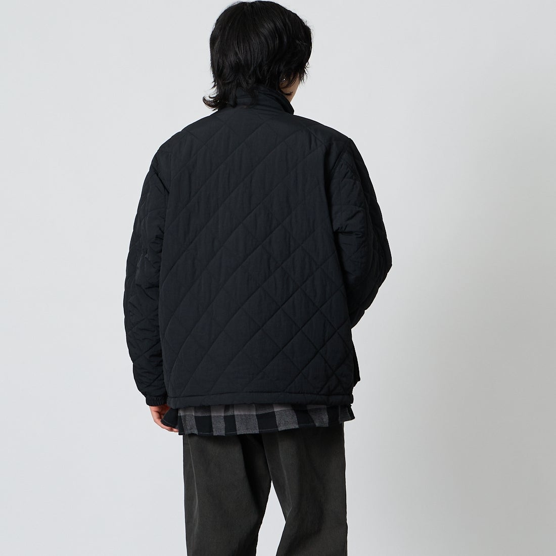 THE NORTH FACE [ザ ノースフェイス] キルティングユーティリティジャケット [NY82630] K &&モデル身長：177cm 着用サイズ：M&&