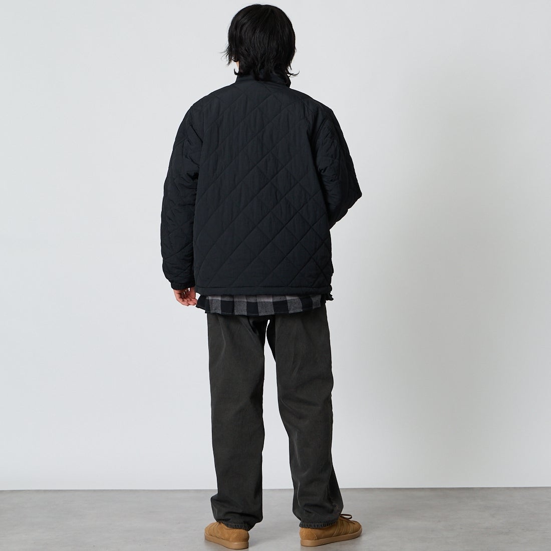 THE NORTH FACE [ザ ノースフェイス] キルティングユーティリティジャケット [NY82630] K &&モデル身長：177cm 着用サイズ：M&&