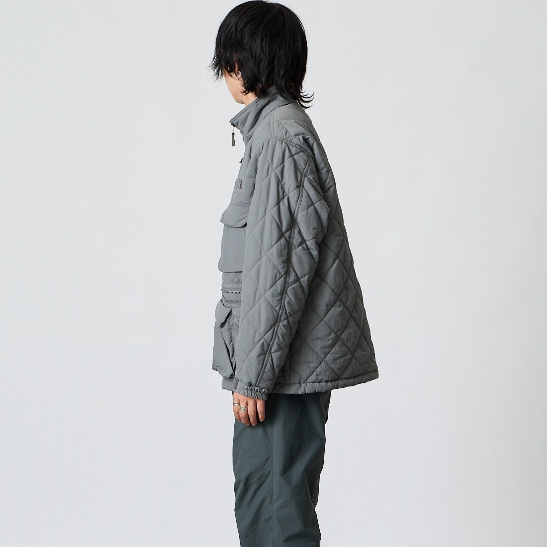 THE NORTH FACE [ザ ノースフェイス] キルティングユーティリティジャケット [NY82630] SP &&モデル身長：177cm 着用サイズ：M&&