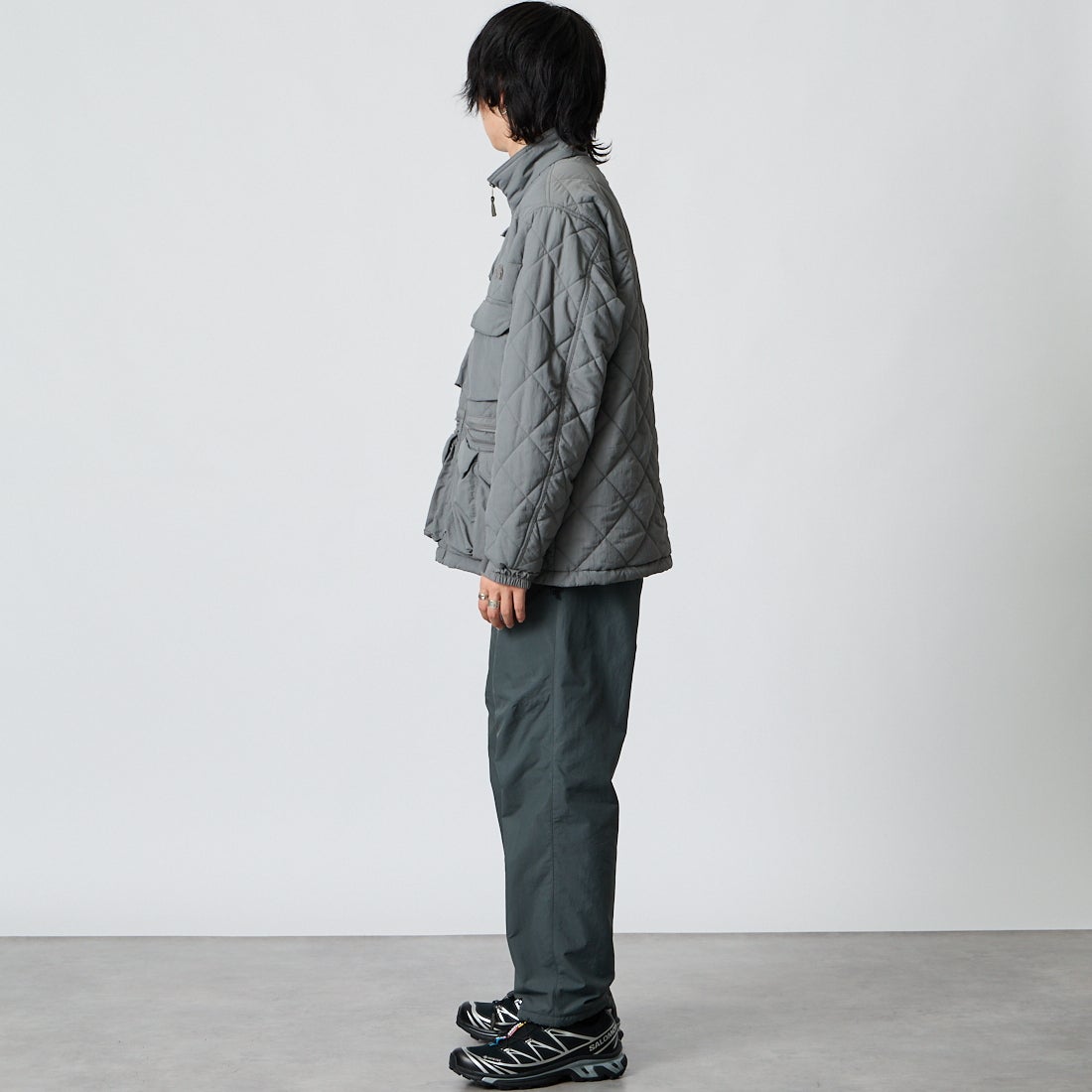 THE NORTH FACE [ザ ノースフェイス] キルティングユーティリティジャケット [NY82630] SP &&モデル身長：177cm 着用サイズ：M&&