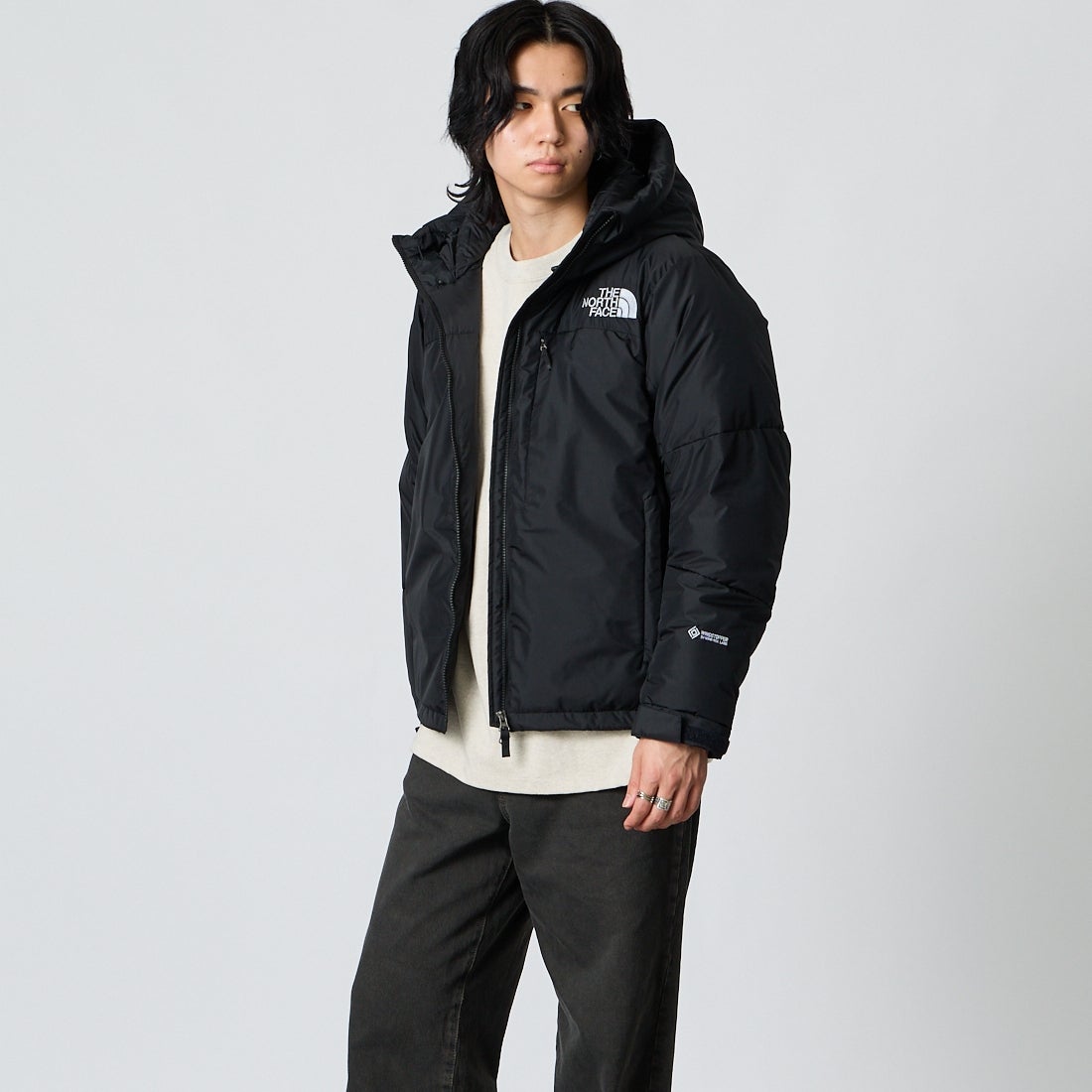 THE NORTH FACE [ザ ノースフェイス] バルトロスリークライトジャケット [ND92652] K &&モデル身長：177cm 着用サイズ：S&&