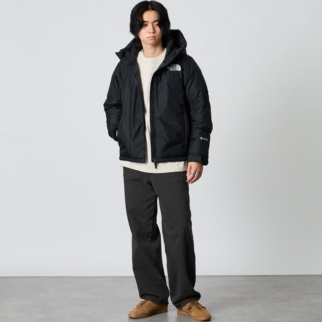 THE NORTH FACE [ザ ノースフェイス] バルトロスリークライトジャケット [ND92652] K &&モデル身長：177cm 着用サイズ：S&&