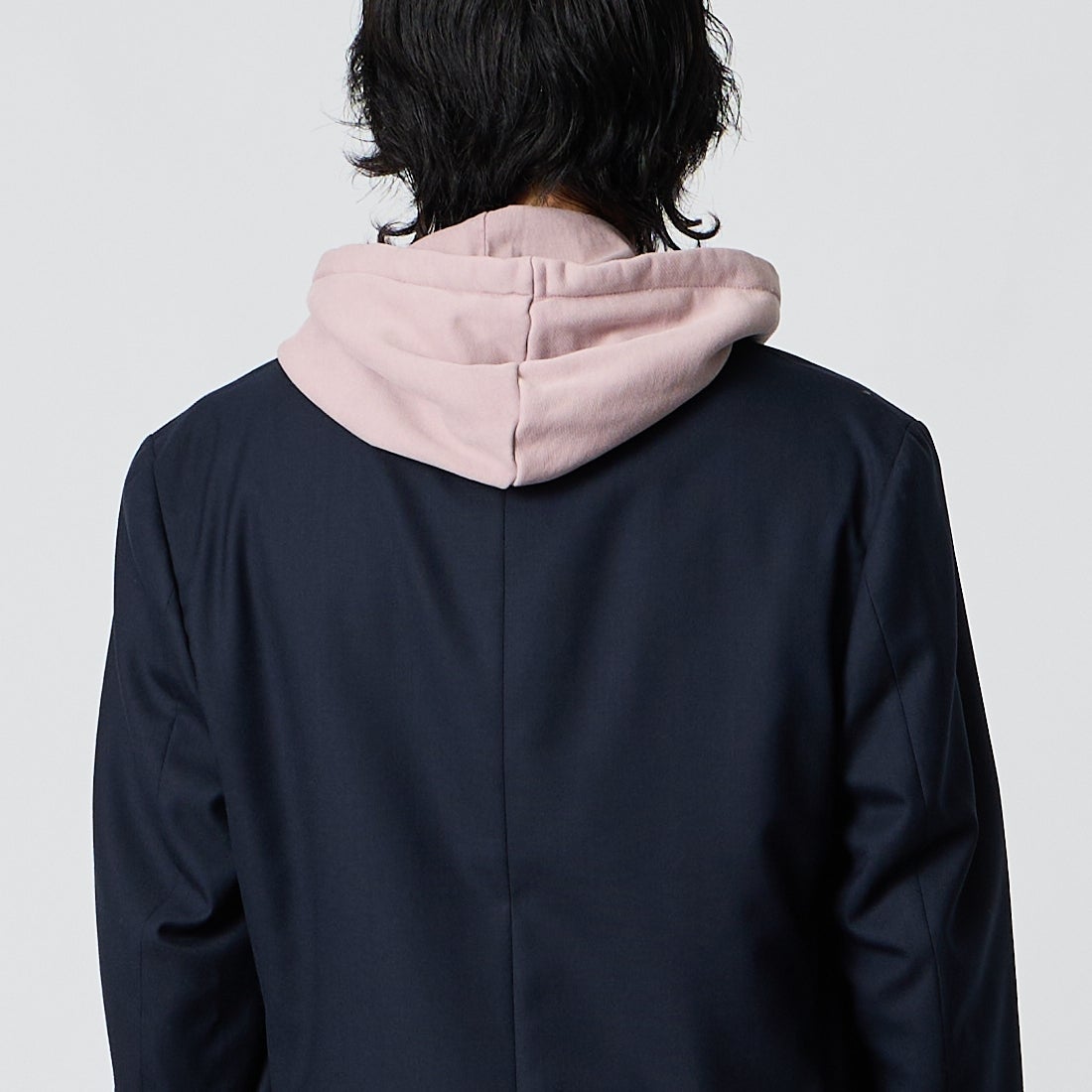 J.PRESS [ジェイプレス] バギーフィットダブルブレストブレザー [BZ-OA-LW-0022] NAVY 075 &&モデル身長：177cm 着用サイズ：38&&
