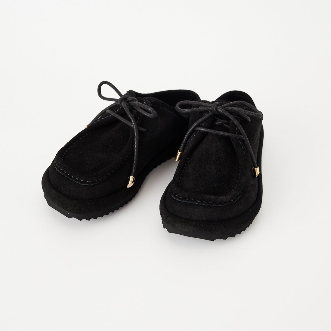 Caminando [カミナンド] スエードレースアップミュール [C26-19] BLACK