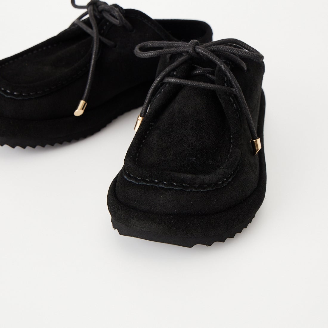 Caminando [カミナンド] スエードレースアップミュール [C26-19] BLACK